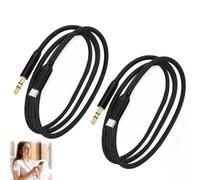 XINML AuxKabel - Cavo audio jack adattatore stereo, 2 pezzi, 1 m, tipo C a jack da 3,5 mm, per auto, cuffie, altoparlanti, smartphone, laptop, tablet, PC, cavo di collegamento audio HiFi