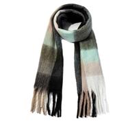 XINNE delle donne di inverno Sciarpe di modo Sentire Plaid Sciarpe per le donne Scialli e avvolge Coperta lunga sciarpa verde e grigio
