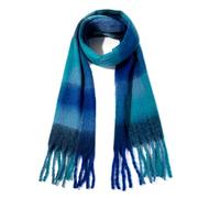 XINNE delle donne di inverno Sciarpe di modo Sentire Plaid Sciarpe per le donne Scialli e impacchi lunga coperta sciarpa blu