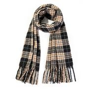 XINNE Delle donne di inverno Sciarpe di modo Sentire Plaid Sciarpe per le donne Scialli e impacchi lunga coperta Sciarpa Reticolo nero e Kaki