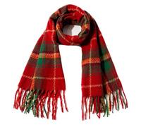 XINNE delle donne lungo Plaid coperta Sciarpa grosso Autunno inverno caldo grande Tartan sciarpe dello scialle dell'involucro per le signore di Natale Rosso