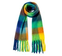 XINNE Donne di inverno caldo sciarpa lunga scialle grandi sciarpe Freddo coperta di spessore Sciarpe Plaid colorato Reticolo verde