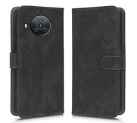 XINNI Cover per Nokia X10/X20/X100 Custodia, RFID Protection Flip Magnetica Pelle PU/TPU Portafoglio, Nero