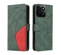 XINNI Cover Protettiva per Honor 200 Smart Case, retrò Cellulare Custodia Libro Antiurto in Flip Pelle PU/TPU, Portafoglio Flip Magnetica, Verde