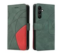 XINNI Cover Protettiva per Samsung Galaxy A25 5G Case, retrò Cellulare Custodia Libro Antiurto in Flip Pelle PU/TPU, Portafoglio Flip Magnetica, Verde