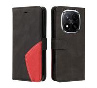 XINNI Cover Protettiva per Xiaomi Redmi Note 14 PRO+/Plus 5G Case, retrò Cellulare Custodia Libro Antiurto in Flip Pelle PU/TPU, Portafoglio Flip Magnetica, Nero