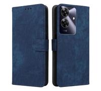 XINNI Custodia protettiva per telefono RFID per Realme Note 60 4G, PU/TPU Flip Cover in pelle antiurto, blu