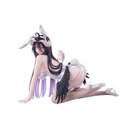 Xinnice Albedo Figure Anime Bunny Girl Figure Albedo Statua Ginocchiere Modello PVC 13CM Desktop Decorazione Ornamento Da Collezione Regalo per Anime Fan