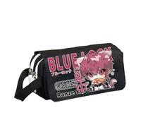 Xinnice Anime Big Capacity Pencil Case Nagi Pen Case Rin Itoshi Back to School Bachira Meguru Stationery Bag, Tipo 21, 20*8*10cm, Astuccio Anime