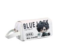 Xinnice Anime Big Capacity Pencil Case Nagi Pen Case Rin Itoshi Back to School Bachira Meguru Stationery Bag, Tipo 4, 20*8*10cm, Astuccio Anime