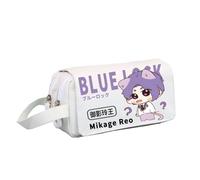 Xinnice Anime Big Capacity Pencil Case Nagi Pen Case Rin Itoshi Back to School Bachira Meguru Stationery Bag, Tipo 2, 20*8*10cm, Astuccio Anime