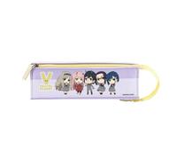 Xinnice Anime Big Capacity Pencil Case Zero Two Pen Case Back to School Stationery Bag with Compartments Geschenk, Tipo 3, 19.5*5.5cm, Astuccio Anime