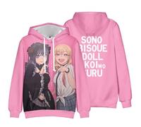 Xinnice Anime, felpa con cappuccio Kitagawa Marin, a maniche lunghe, per cosplay Kitagawa Marin Merch, unisex, per il tempo libero