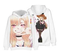 Xinnice Anime, felpa con cappuccio Kitagawa Marin, a maniche lunghe, per cosplay Kitagawa Marin Merch, unisex, per il tempo libero