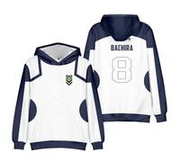 Xinnice Anime Felpa con cappuccio Rin Itoshi Felpa Seishiro Nagi Manica Lunga Felpa Cosplay Unisex Tempo Libero Maglione Manica Lunga per Donna Uomo