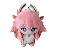 Xinnice Anime Plush Yae Miko Soft Figura Anime Raiden Shogun Plush Lyney Cartoon Figure Zaino Charm Ciondolo 10 cm Regalo per i fan degli anime