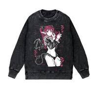 Xinnice Anime Vintage Washed Sweatshirt Kitagawa Marin Felpa con cappuccio unisex a maniche lunghe