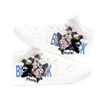 Xinnice Blue Lock Anime Sneaker Bachira Meguru Bianco Scarpe Anime Stampa periferica Unisex High Top Scarpe Scarpe Scarpe Casual per gli amanti della moda Adolescenti