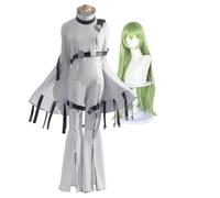 Xinnice Code Geass Lelouch of the Rebellion Cosplay Costume Anime CC Bianco Cosplay Leotard/Parrucca per donne Halloween Vestito Anime Party Uniform