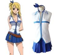 Xinnice FAIRY TAIL Cosplay Lucy Heartfilia - Costume da marinaio, senza maniche, per Halloween, per uomo, donna, S - XL