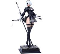 Xinnice Figura di anime 2B Yorha, 2B Automata Action Figure, n°2 tipo B gioco statua, modello in PVC, 28 cm, colore nero