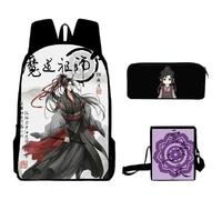 Xinnice Mo Dao zu Shi Zaino, Anime Studenti, Wei Wu Xian Lan Wang JI, astuccio + borsa a tracolla, set da 3 pezzi per ragazzi e ragazze, Tipo 4., 30*13*40cm