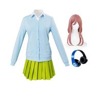 Xinnice Nakano Cosplay uniforme personaggio anime cosplay costume nakano parrucca set completo per Halloween