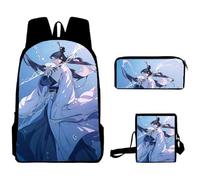 Xinnice Tian Guan Ci Fu - Set di sacchi per la scuola Xie lian/Hua Cheng Anime, astuccio + borsa a tracolla, unisex, 3 pezzi, Tipo 2., 30x13x40cm