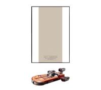 XINPENGD Cornice da parete per lego 75341 Land Flying Car, telaio personalizzato per modello 75341 - per collezioni di espositori da parete, 49,8 x 79,8 cm (modello non incluso) (pannello posteriore
