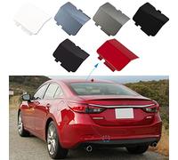 Xinpinsai - Copertura per gancio di traino per paraurti posteriore, adatto per Mazda 6 Atenza 2013 2014 2015 2016 2017 GJR9-50-EL1-51 GJR9-50-EK1-51 (nero, lato sinistro del conducente)