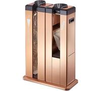 XINRISHENG Avvolgitore Automatico per Ombrello Bagnato, Doppia Fessura, Supporto per Dispenser di Borse per ombrelli Commerciali con 500 Sacchetti Corti e 500 Lunghi,d'oro