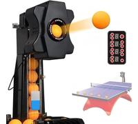 XINRISHENG Macchina Automatica per Palline da Ping Pong con Robot da Ping Pong da Ping Pong - Pongbot per Interni - per l'allenamento di Giochi di Ping Pong da Tavolo con Rotazione Personalizzata