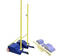 XINRISHENG Pacchetto di Pali e reti da Badminton, Supporto per Rete da Badminton Resistente con Pali e Base riempibile, Pali da pallavolo per Interni ed Esterni