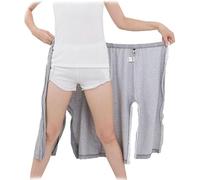 XINRISHENG Pantaloni Paziente, Abbigliamento per la Cura del Paziente, Pantaloncini Post-Operatori Strappabili lateralmente, Pantaloni per la Cura dell'Incontinenza,XXL