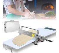 XINRISHENG Sfogliatrice Manuale, sfogliatrice a rulli Pieghevole, pressa per Pizza Commerciale Automatica in Acciaio Inossidabile per Pane,300