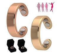 xinrongda Anello magnetico da donna per la menopause, 2 pezzi, per terapia magnetica, per dimagrire, fitness, per ridurre l'ansia e migliorare il sonno (D)