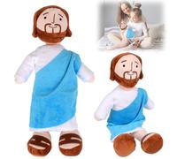 xinrongda Bambola Peluche Gesù, 32 Cm Giocattoli Gesù Sorridente, Classico Salvatore Peluche Ripiene Bambole, Simpatici Giocattoli Religioso Cristo Per Bambini, Ideale Per Battesimi e Compleanni