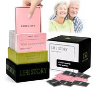 xinrongda Carte per conversazioni familiari, 150 carte kit di interviste, conosci genitori e nonni per carte di conversazione, gioco Pictionary per la notte dei giochi in famiglia