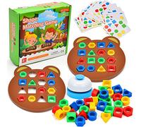 xinrongda Gioco di Abbinamento delle Forme, Puzzle per Bambini Forma Geometrica Tavola di Abbinamento rapido, Educativo Geometrico per Bambini, Gioco da Tavolo interattivo Genitore-Figlio