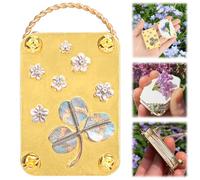 xinrongda Micro pressa per fiori, kit di stampa per fiori in miniatura, pressa per fiori per adulti, piante e artigianato in metallo, kit di conservazione delle piante pressato fai da te per amanti