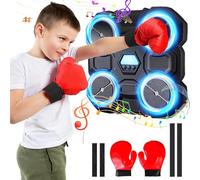 xinrongda Music Boxing Machine, Macchina da Boxe Musicale LED, Elettronica per Allenamento Boxe, Parete Tira Pugni con Musica, Boxe Machine Tirapugni per Adulti e Bambini
