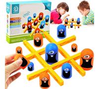 xinrongda Tic Tac Toe - Gioco a scacchiera per 2 giocatori, Big Eat Small Game Genitori Interazione per bambini, giochi di famiglia, decorazione per la casa per feste di Natale per bambini adulti