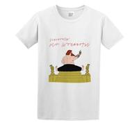 XINRONGYUAN Action Bronson Mr Wonderful Casual Round Neck T Shirt White S