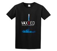 XINRONGYUAN Natividad Olive Vaxxed from Cover Up To Catastrophe Men Simple Tshirt Black XXL