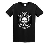 XINRONGYUAN The Old Firm Casuals Band Crest Men Simple Tshirt Black XXL