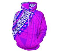 XINRUYI Felpa con Cappuccio Space Galaxy con Stampa 3D - Felpa Vintage Oversize Unisex a Maniche Lunghe Purple Nebula