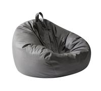 XinrZythrop Poltrona a sacco con riempimento di particelle in EPP, poltrona lounge a sacco morbida e traspirante, divano letto multiuso per camera da letto, balcone, soggiorno (Grigio)