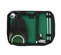 XinrZythrop Set di Putter Portatile con Tazza per Il Ritorno Automatico della Palla, Putter con Impugnatura in TPE a Mano Destra e Lega di Alluminio, Inclusa Borsa di Trasporto in Pelle PU per