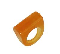 Xinsheinelry 2 eleganti anelli dal design poligonale in resina vibrante accessorio unisex comodo per occasioni formali casual anelli leggeri, One Size, come descritto, come descritto