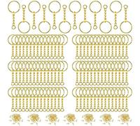 Xinsheinelry 360 Pz/set Split per con Catena Aperta Anelli di Salto Vite Occhio Pin Accessori Connettore Argento Oro Lega Chiave per la Resina Gioielli Fare